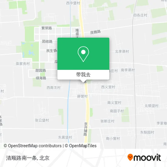 清顺路南一条地图