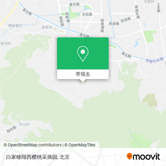 白家疃颐西樱桃采摘园地图