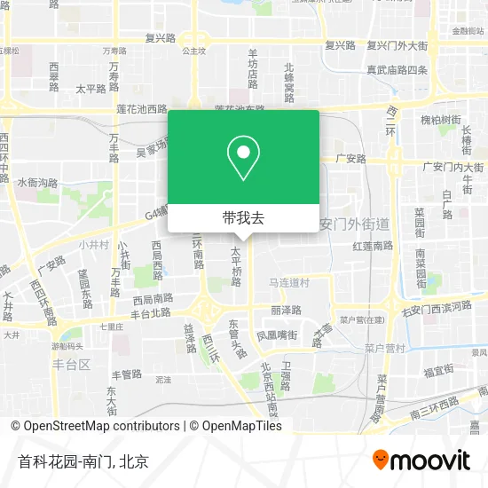 首科花园-南门地图