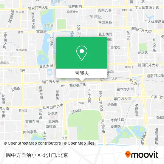 圆中方自治小区-北1门地图