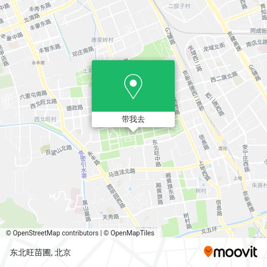 东北旺苗圃地图
