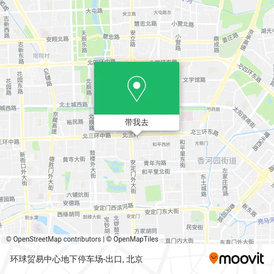 环球贸易中心地下停车场-出口地图