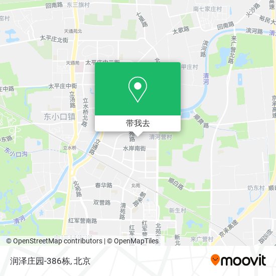 润泽庄园-386栋地图