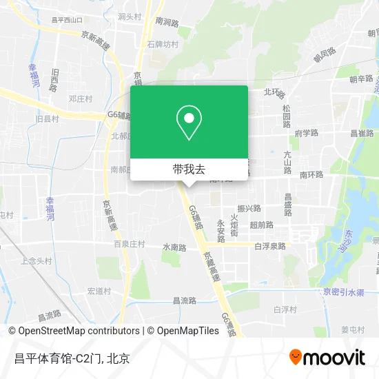 昌平体育馆-C2门地图