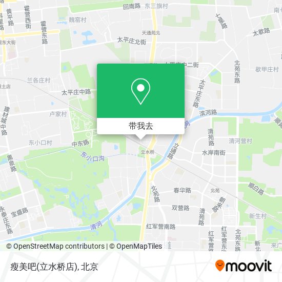 瘦美吧(立水桥店)地图