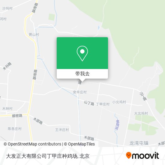 大发正大有限公司丁甲庄种鸡场地图