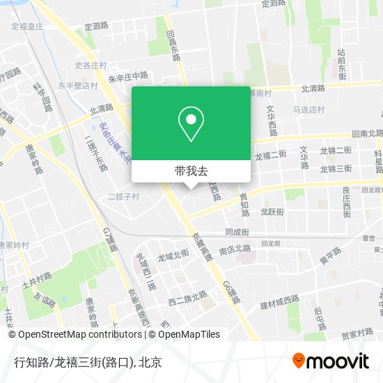 行知路/龙禧三街(路口)地图