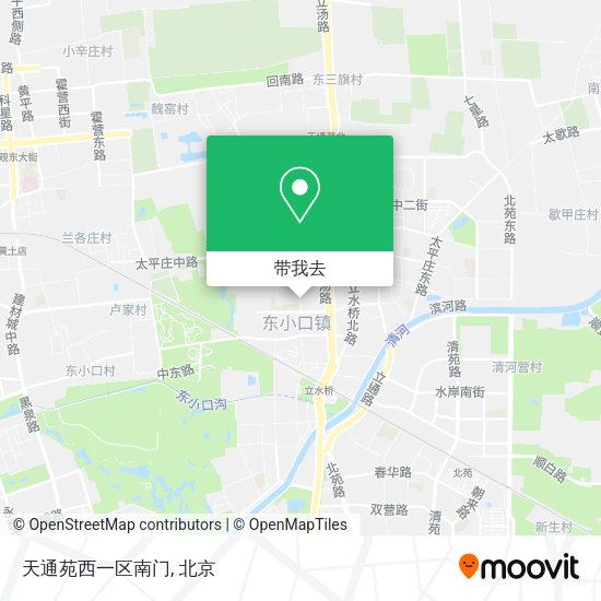天通苑西一区南门地图