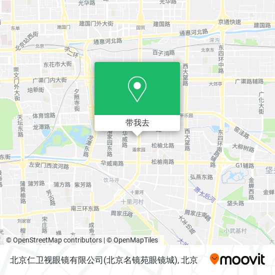 北京仁卫视眼镜有限公司(北京名镜苑眼镜城)地图