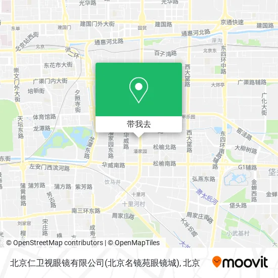 北京仁卫视眼镜有限公司(北京名镜苑眼镜城)地图