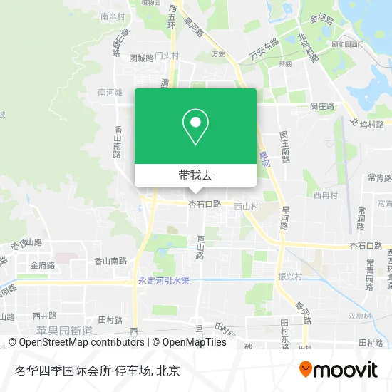 名华四季国际会所-停车场地图