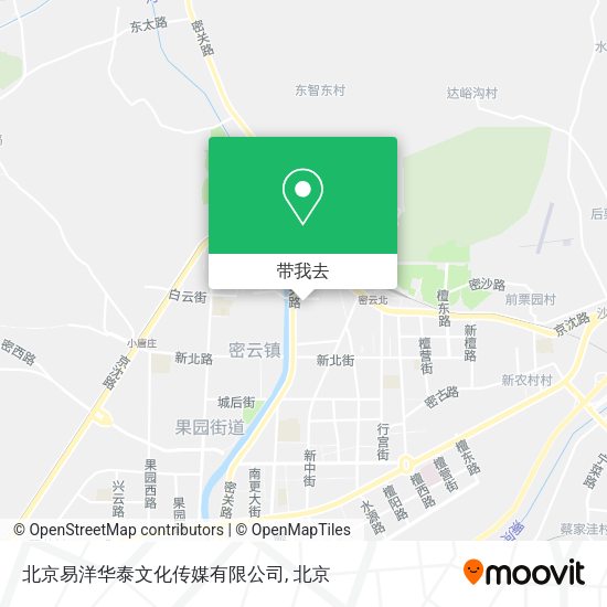 北京易洋华泰文化传媒有限公司地图