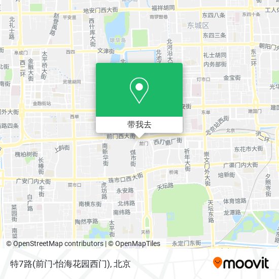 特7路(前门-怡海花园西门)地图
