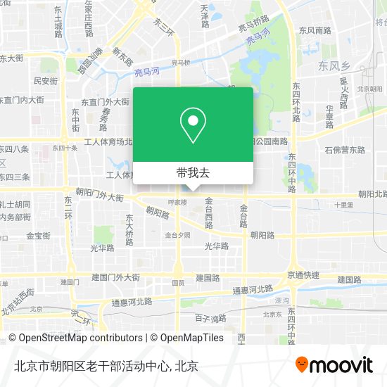 北京市朝阳区老干部活动中心地图