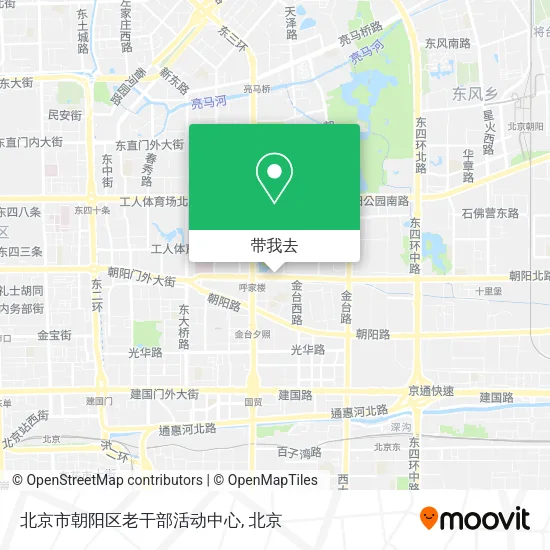 北京市朝阳区老干部活动中心地图