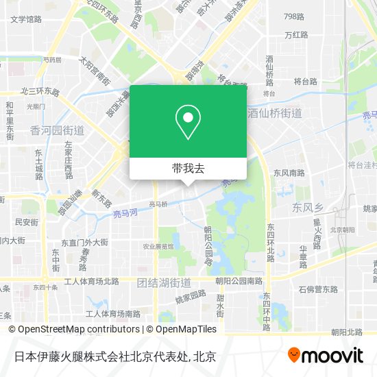 日本伊藤火腿株式会社北京代表处地图