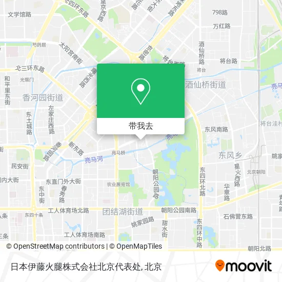 日本伊藤火腿株式会社北京代表处地图