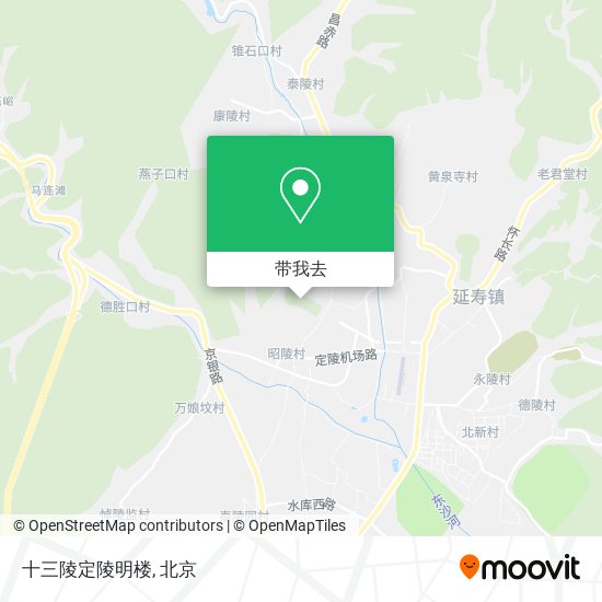 十三陵定陵明楼地图