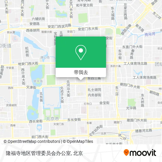 隆福寺地区管理委员会办公室地图