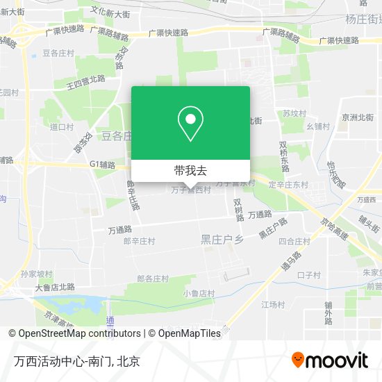 万西活动中心-南门地图