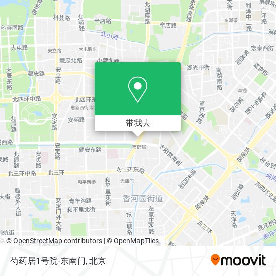 芍药居1号院-东南门地图