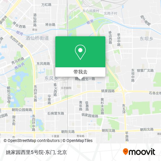 姚家园西里5号院-东门地图