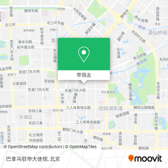 巴拿马驻华大使馆地图