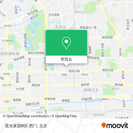晨光家园B区-西门地图