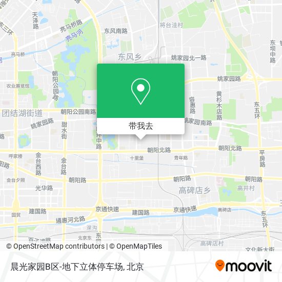 晨光家园B区-地下立体停车场地图