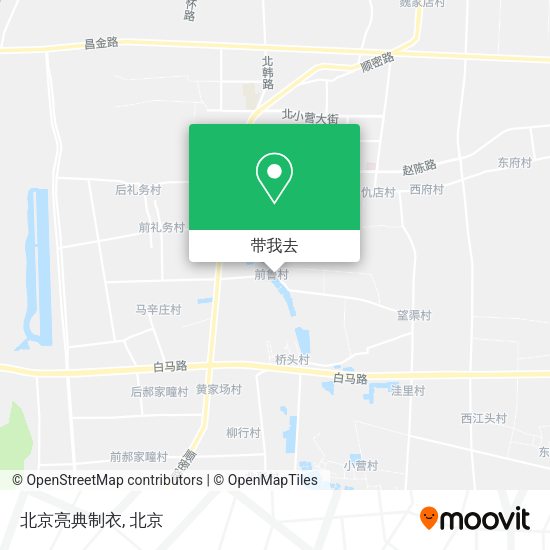 北京亮典制衣地图