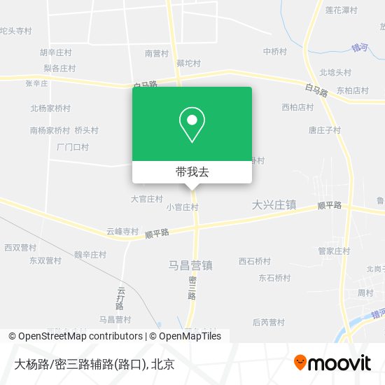 大杨路/密三路辅路(路口)地图