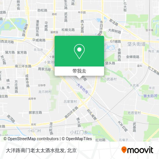 大洋路南门老太太酒水批发地图