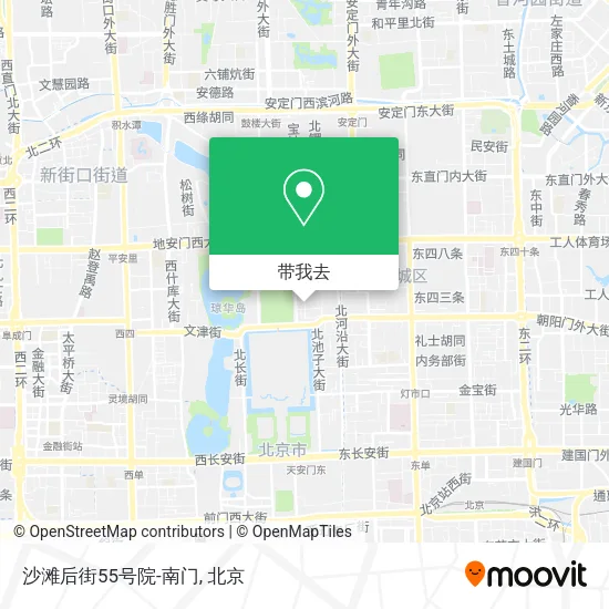 沙滩后街55号院-南门地图