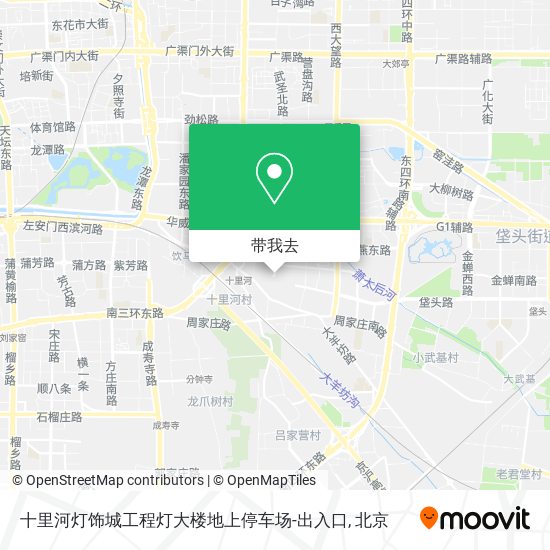 十里河灯饰城工程灯大楼地上停车场-出入口地图