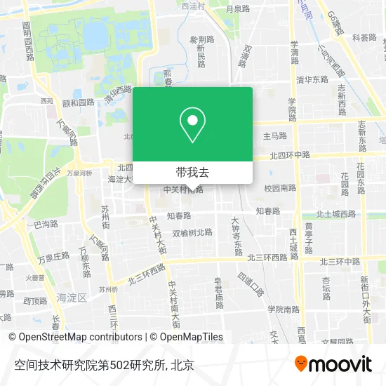 空间技术研究院第502研究所地图
