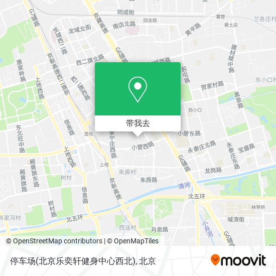 停车场(北京乐奕轩健身中心西北)地图