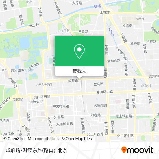 成府路/财经东路(路口)地图