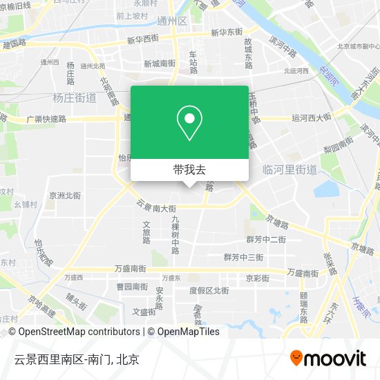 云景西里南区-南门地图