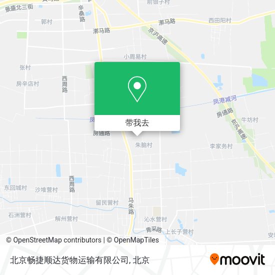 北京畅捷顺达货物运输有限公司地图