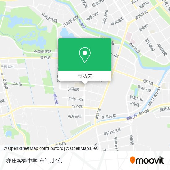 亦庄实验中学-东门地图