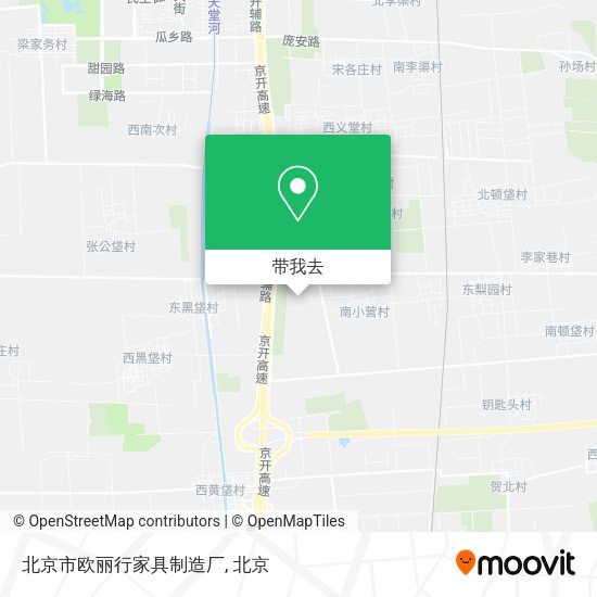 北京市欧丽行家具制造厂地图