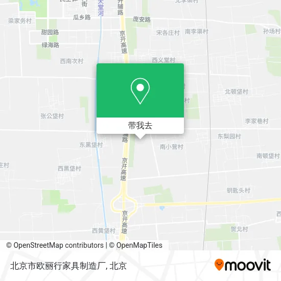 北京市欧丽行家具制造厂地图