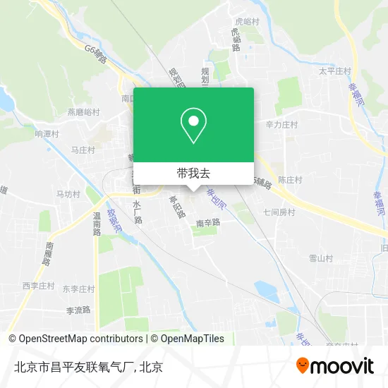 北京市昌平友联氧气厂地图