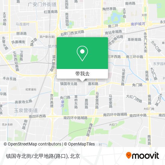 镇国寺北街/北甲地路(路口)地图