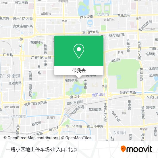 一瓶小区地上停车场-出入口地图