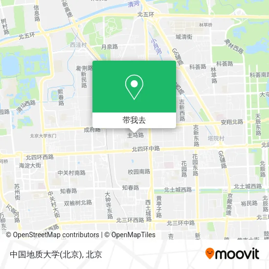 中国地质大学(北京)地图