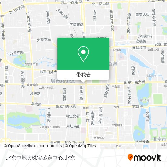 北京中地大珠宝鉴定中心地图
