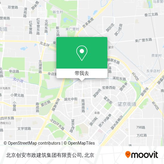 北京创安市政建筑集团有限责公司地图