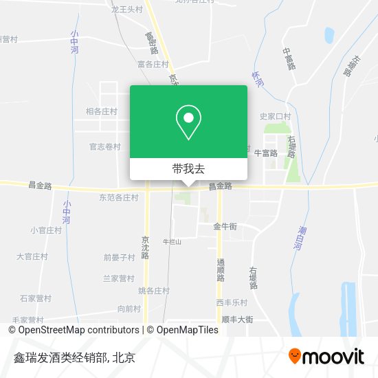 鑫瑞发酒类经销部地图