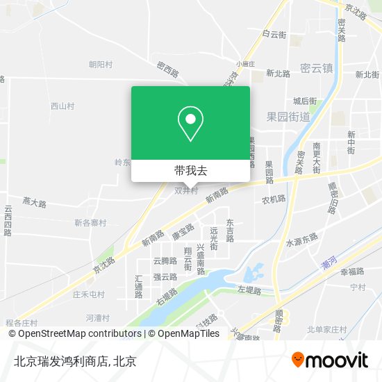 北京瑞发鸿利商店地图